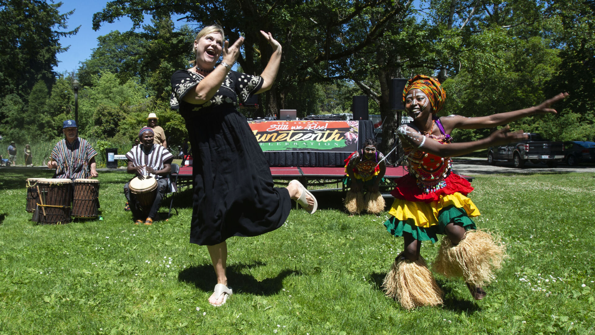 APTOPIX Juneteenth Washington State